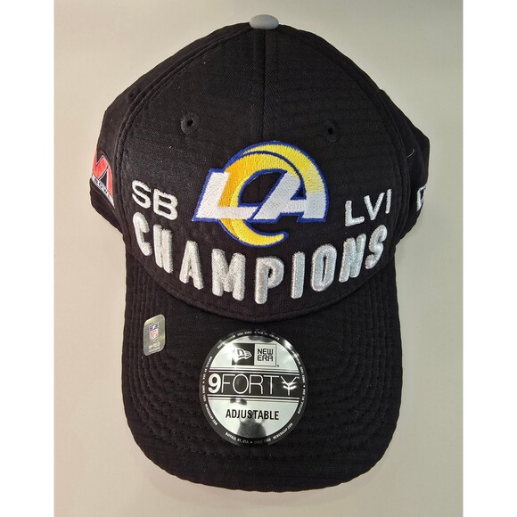 Los Angeles LA Rams Hat Cap Super Bowl LVI 56 Champions Snapback 9Forty New Era - Picture 1 of 9